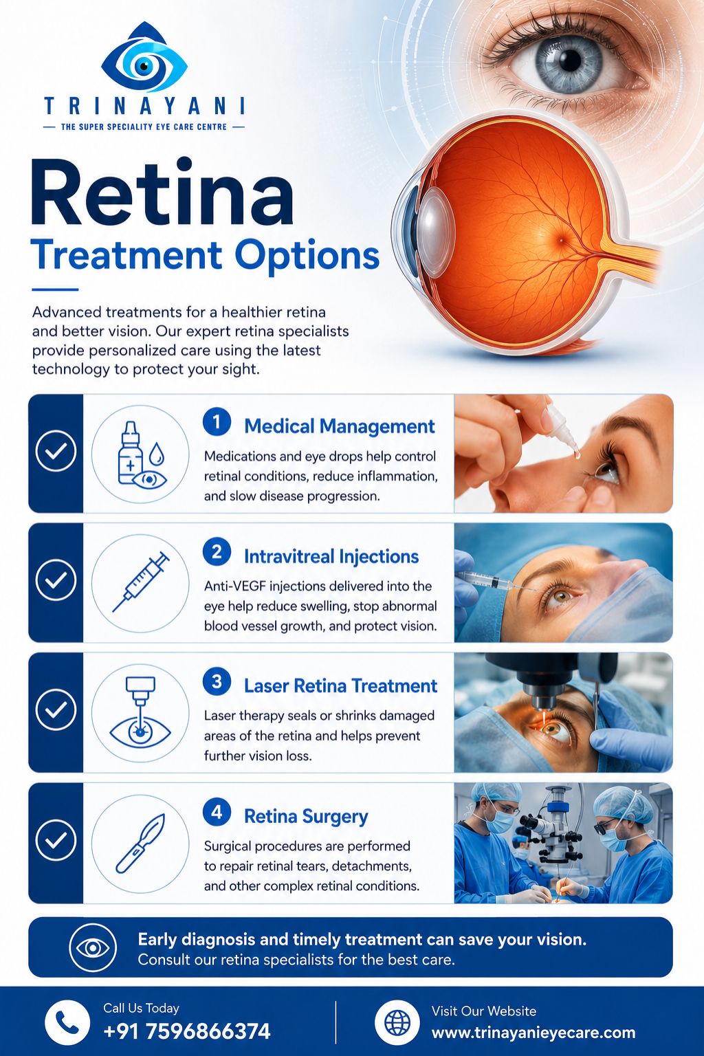Retins Treatment Options